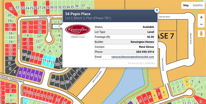 Lot map