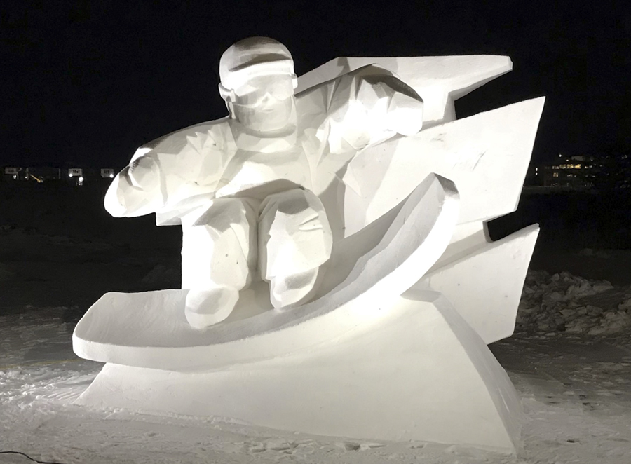 Wipeout-Snow Sculptures 2023