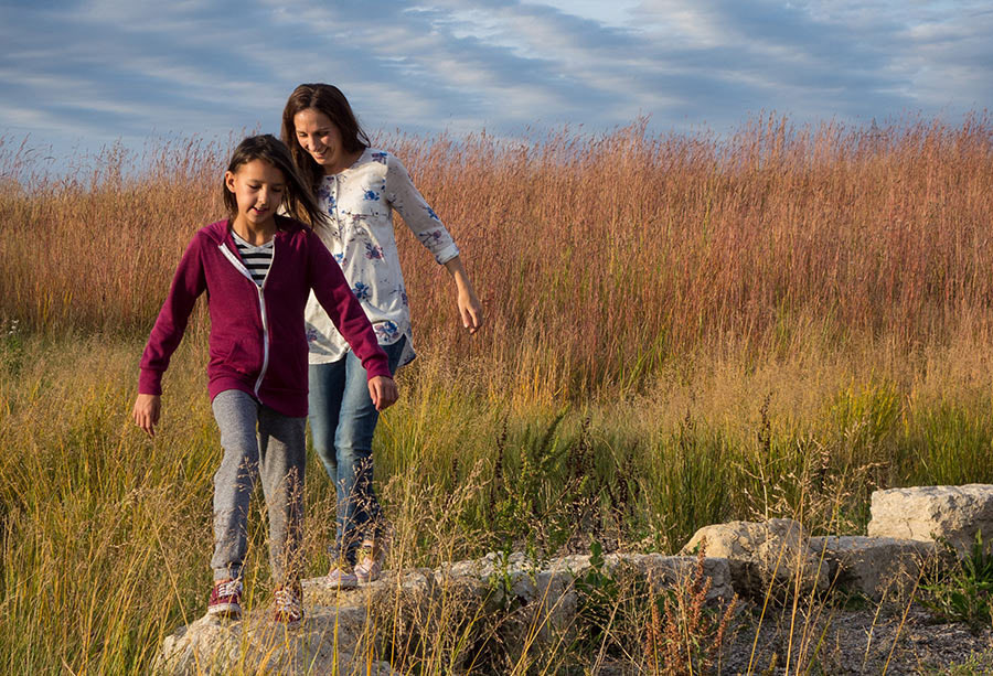 Nature Trail Mom and Daughter