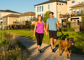 Couple on Trails in Sage Creek