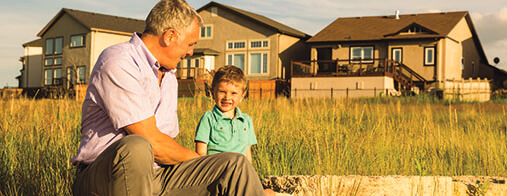 Grandfather and Grandson in Sage Creek